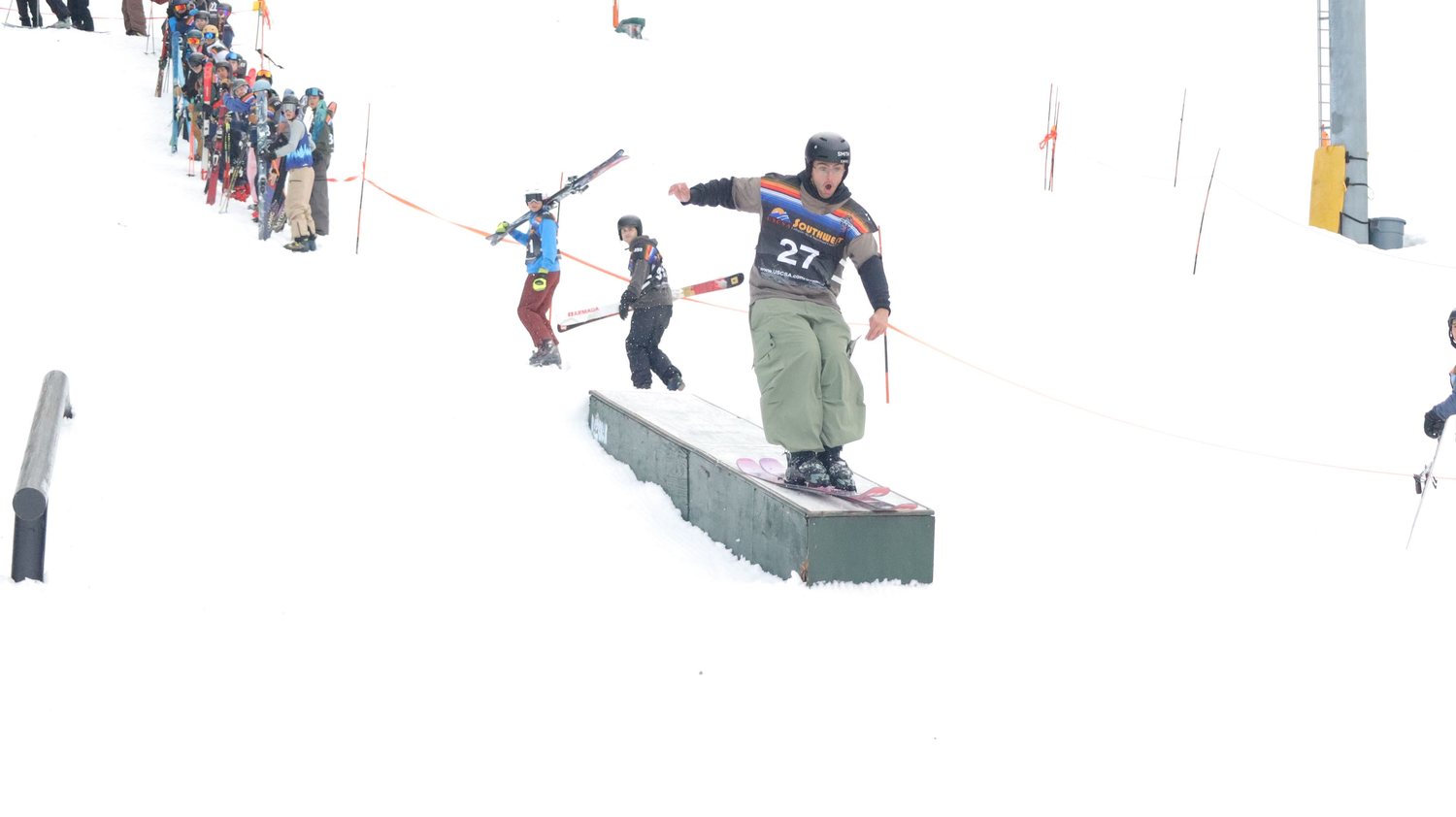 Domenico competing with the CSULB Snow Team
